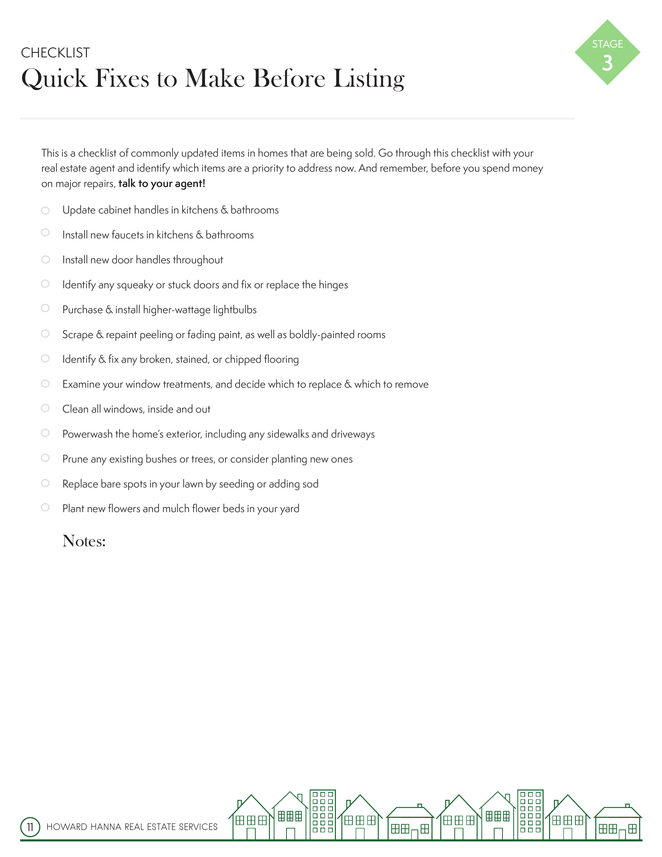 Quick Fixes Checklist pg 9